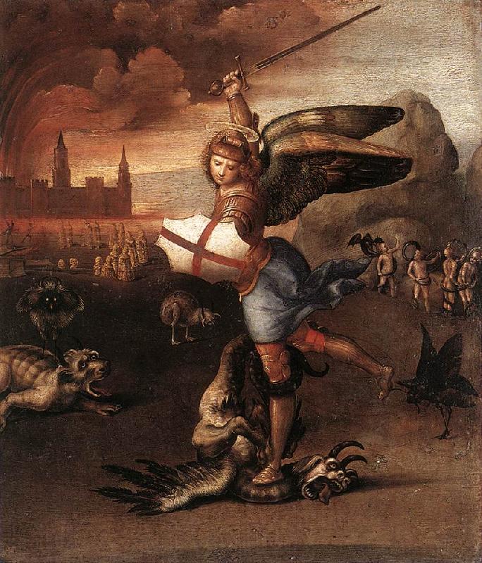 RAFFAELLO Sanzio St Michael and the Dragon sdr